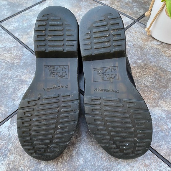 Dr Martens Black Leather Aimilita Tall Lace Up Moto Boots Size 6 - Picture 10 of 13